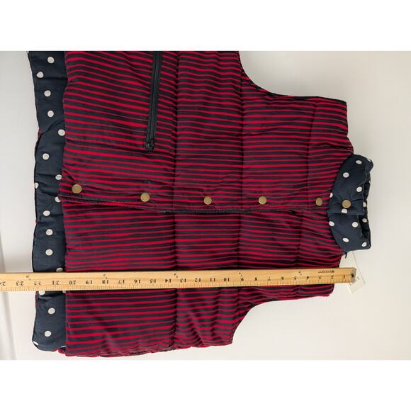 The Clare V Emile Reversible Vest in Black & White Polka Dot M/L - Picture 13 of 14